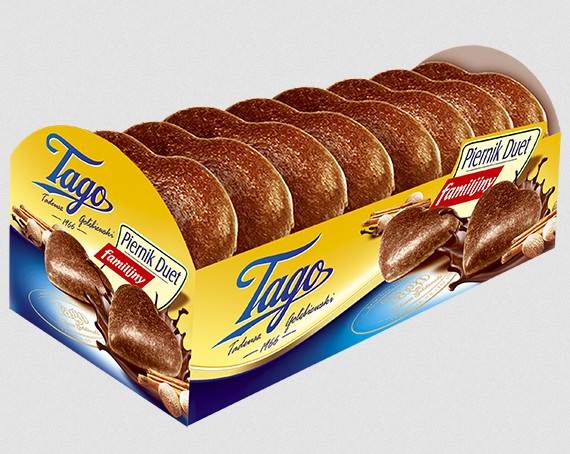 Piernik DUET FAMILIJNY/ Gingerbread Hearts180g (6/cs) 