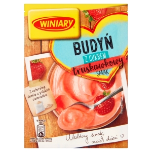 Budyn z cukrem truskawkowy/ Strawberry Pudding w/ Sugar 