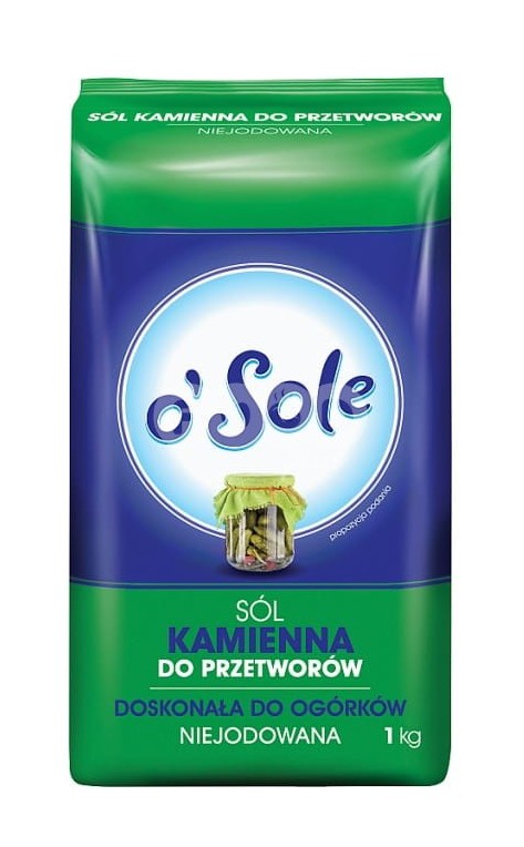 Sol kamienna niejodowana do przetworow / Non-iodized rock salt for preserves