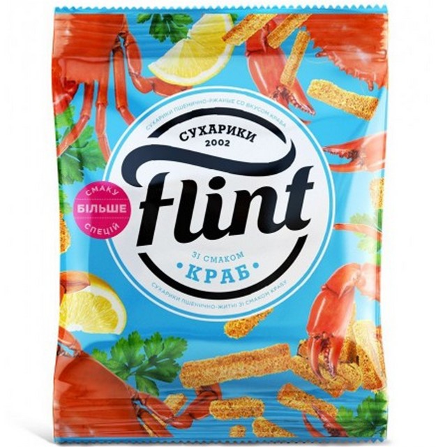 Sucharki Pszenno-Zytnie o smaku kraba/ Wheat-Rye Croutons with Crab 70g (65/cs)