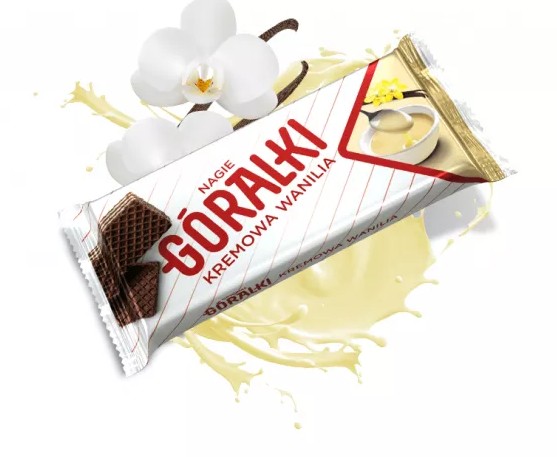GORALKI Nagie Wafel waniliowy / Vanilla Dark Wafers  42g
