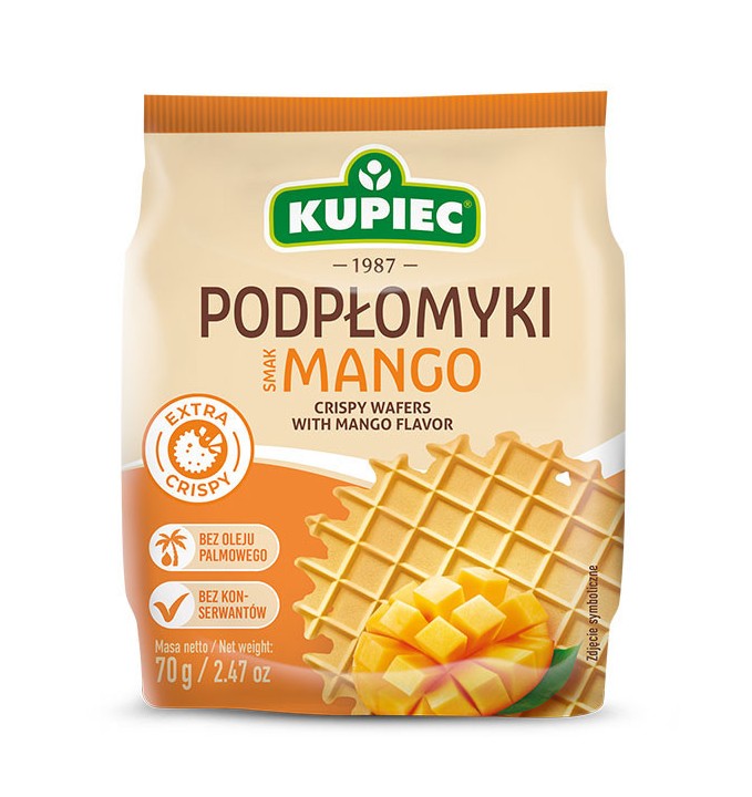 Podplomyki mango / Crispy wafers mango 70 g