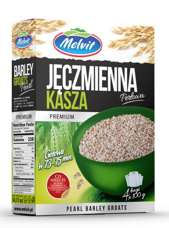 Kasza jeczmienna perlowa / Pearl Barley groats  4x100g 