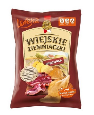 Chips Wiejskie Ziemniaczki Wedzonka/ Chips smoked meat 130g (10/cs)