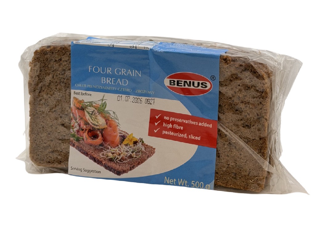 Chleb cztero zbozowy / Four-grain bread 500g (041)  (12/cs)