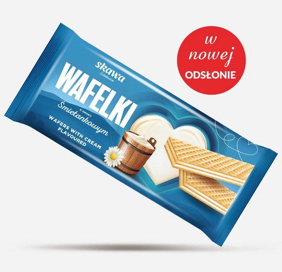 Wafers with cream flavour / Wafelki smietankowe 180g 