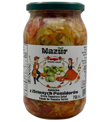 Green tomatoes Salad /  Salatka z zielonych pomidorow