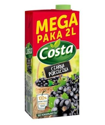 COSTA blackcurent drink/ napoj czarna porzeczka/